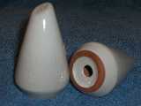 Frankoma Westwinds shakers glazed white sand